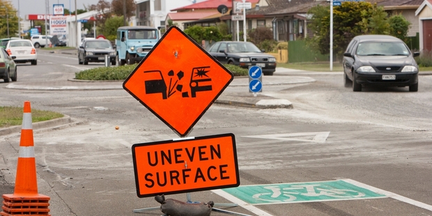 Hastings District Council has come under fire for late-night roadworks on St Aubyn St. Photo/Glenn Taylor
