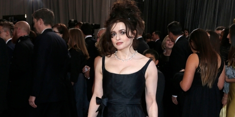 Helena Bonham Carter channels her own Goth style. Photo / AP