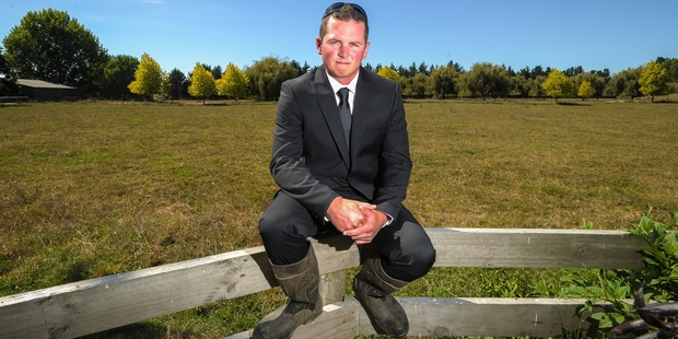 Carl Bergerson is a 26-year-old dairy farmer who makes money on the side by selling bitcoins. Photo / Jason Dorday