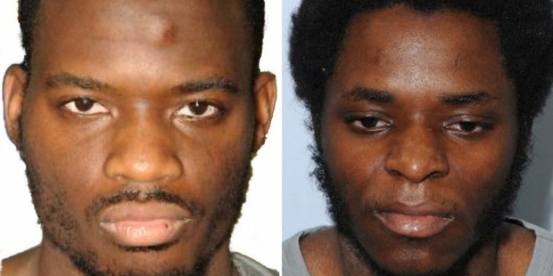 Michael Adebolajo (L) and Michael Adebowale (R) who were found guilty of the murder of British soldier Lee Rigby. Photo / AFP