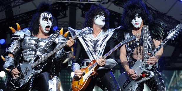 Kiss won't be reuniting to perform at their Rock and Roll Hall of Fame induction. Photo/AP