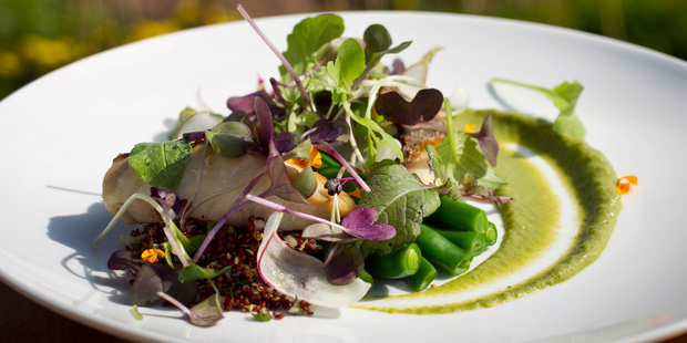 Market fish with green beans and tabouleh at Provenance. Photo / Natalie Slade