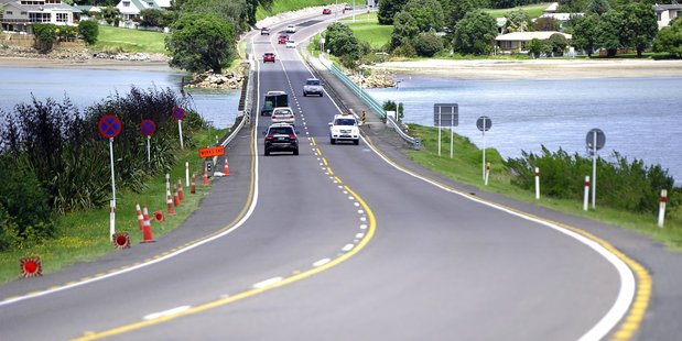 Maungatapu bridge where Iain Crisp caused a fatal accident December, killing Tauranga father Greg Woledge.