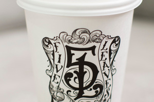 Five Leaves coffee cup.