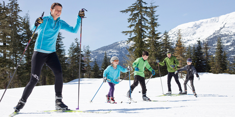 Cross-country skiing is a lot harder than it looks. Photo / Noel Hendrickson