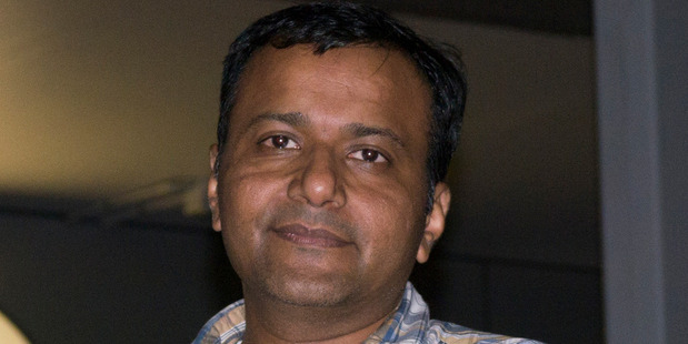 Nilesh Shah owns the shop called Willie Wonka where the winning Lotto ticket was sold. Photo / Steven McNicholl