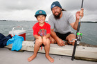 Craig Hika and son Jordan, who turned 5 on Saturday, celebrate the occasion at the Kidz Need Dadz fishing and fun day. Photo/Andrew Warner
Craig Hika and son Jordan, who turned 5 on Saturday, celebrate the occasion at the Kidz Need Dadz fishing and fun day. Photo/Andrew Warner