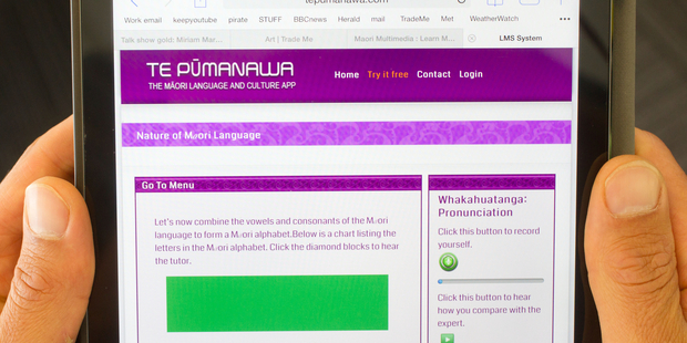 Te Pumanawa - The Maori Language and Culture App. Photo / Richard Robinson