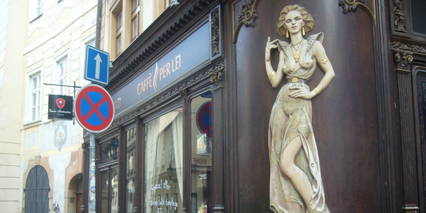 Cafe Per Lei in Prague. Photo / Catherine Masters