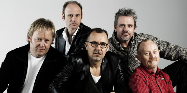 Ian Morris (fourth from left), with fellow Th' Dudes members Bruce Hambling, Lez White, Peter Urlich and Dave Dobbyn, suffered from depression. Photo / Becky Nunes
