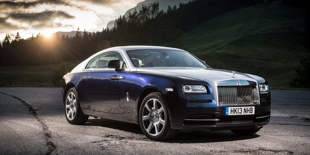 The Wraith (above, and below) is rather sporty model for Rolls Royce. Pictures / James Lipman