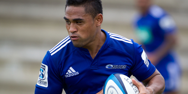 Francis Saili at the Blues training. Photo / Richard Robinson
