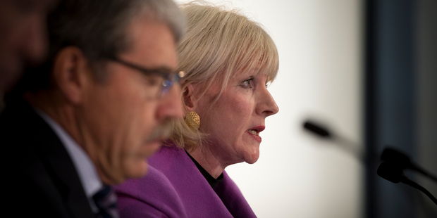 Chief executive Doug Heffernan and chairwoman Joan Withers from Mighty River Power. Photo / Greg Bowker