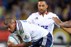 Benji Marshall during his Blues debut against the Highlanders. Photo / Getty Images