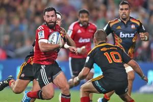 For the past two seasons the Crusaders have persisted with the tactic of stacking their backs in a vertical formation in good attacking positions. Photo / Getty Images