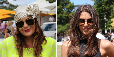 Lulu Wilcox and Jaime Ridge at the BMW Polo.