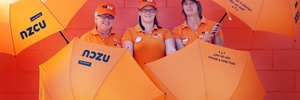 The NZCU Baywide team of Bronwyn Crow, Melissa Smith and Lynda Matoe are ready to Relay For Life. Photo / Stuart Monroe