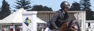 Lisa Cubitt on Mon Deja Vue won the Bayleys Grand Prix showjumping event at Tauranga racecourse.