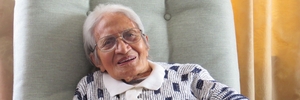 Tangiora Akuhata, pictured at Mary Doyle retirement village in Havelock North at age 103, has passed away one week before her 105th birthday. Photo / File