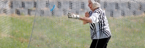 At 92, Pauline Purser is still an ace at the hammer throw. Photo / George Novak