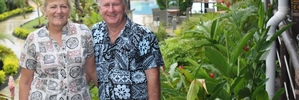 Lou and Gavin Brightwell have given dozens of villagers jobs in their new resort in Samoa. Photo / Danielle Nicholson