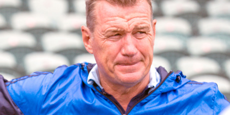 Blues coach John Kirwan is clearly on borrowed time. Photo / Dean Purcell