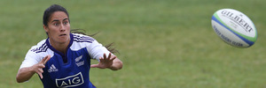 Bay of Plenty's Alexis Tapsell training with the New Zealand Women's Sevens squad at Mount Maunganui's Blake Park yesterday.