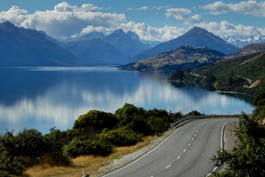 Lake Wakatipu towards the settlement of Glenorchy. Photo / Alan Gibson