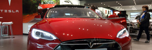Transport Minister Simon Bridges wants New Zealanders to drive more electric cars, like the Tesla Motors Inc. Model S electric pictured.
Photo / Bloomberg