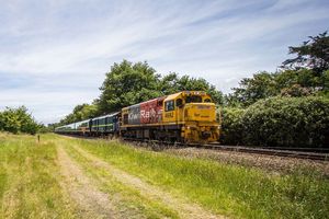KiwiRail train at Woodside Pic Supplied