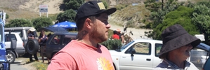 RIGHT MAN, RIGHT TIME: Dudley Andrews, who has hailed by police as a hero following the rescue of two small boys at Waipapakauri Ramp on Sunday.