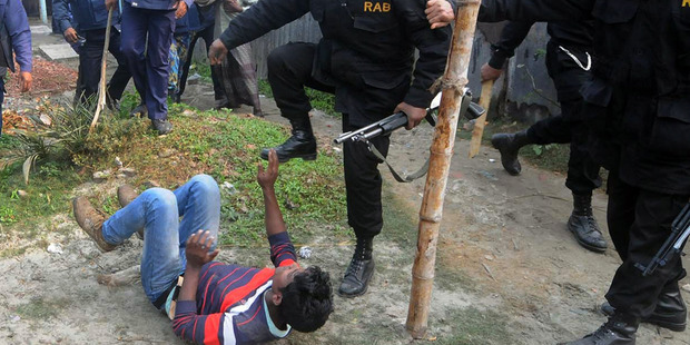 Bangladesh's Rapid Action Battalion benefits from NZ spy activities and allegedly uses that to terrorise its own citizens. Photo / AP