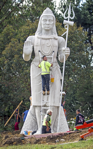 Chand has invited more than 200 guests - including the Watts - to celebrate the completion of the statue. Photo / Michael Craig