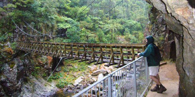 A network of tracks and tunnels opens up Karangahake Gorge. Photo / Jim Eagles