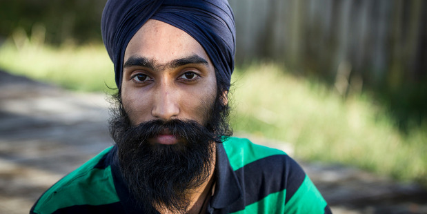 Harman Singh had no hesitation breaking religious protocol to use his turban to tend a seriously injured child. Photo / Michael Craig