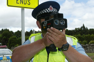 Hand-held speed cameras need to be calibrated and tested before use to ensure they accurately record speed and distance. Photo / Ron Burgin