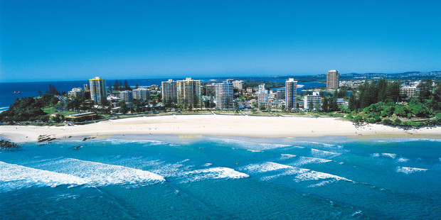 The best beach has to be at Rainbow Bay, at Coolangatta. Photo / Supplied
