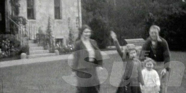 Buckingham Palace has defended footage from 1933 that shows a young Queen performing a Nazi salute with her family at Balmoral. Photo / The Sun via The Independent