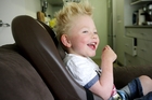 James Reid, 5, who suffers from spastic quadriplegic cerebral palsy. He loves to groove to tunes by Cat Stevens, Bob Marley and Mumford and Sons. Photo / Ruth Keber James Reid, 5, who suffers from spastic quadriplegic cerebral palsy. He loves to groove to tunes by Cat Stevens, Bob Marley and Mumford and Sons. Photo / Ruth Keber