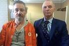 Antony de Malmanche (left), facing drug smuggling charges in Bali, gets a visit from his lawyer Craig Tuck. Photo / Supplied Antony de Malmanche (left), facing drug smuggling charges in Bali, gets a visit from his lawyer Craig Tuck. Photo / Supplied