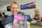 FURTHER AFIELD: Katrina Stewart, Travelcom manager, has been booking many people on trips to South America.PHOTO/GEORGE NOVAK FURTHER AFIELD: Katrina Stewart, Travelcom manager, has been booking many people on trips to South America.PHOTO/GEORGE NOVAK