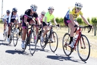 The under-17 girls grind it out during Saturday's stage 2 on the Ohiti circuit. Photo / Duncan Brown The under-17 girls grind it out during Saturday's stage 2 on the Ohiti circuit. Photo / Duncan Brown