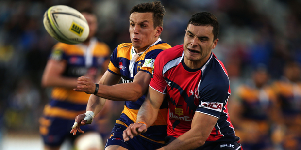 Chiefs winger James Lowe, pictured playing for Tasman against Bay of Plenty at ASB Baypark last year, lives every day with arthritis. Photo / Getty Images