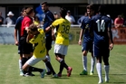 There were moments of tension when Auckland City were made to look ordinary by the Wellington Phoenix Reserves. Photo / Nick Reed There were moments of tension when Auckland City were made to look ordinary by the Wellington Phoenix Reserves. Photo / Nick Reed