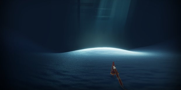 A screengrab from PS4 game Journey.