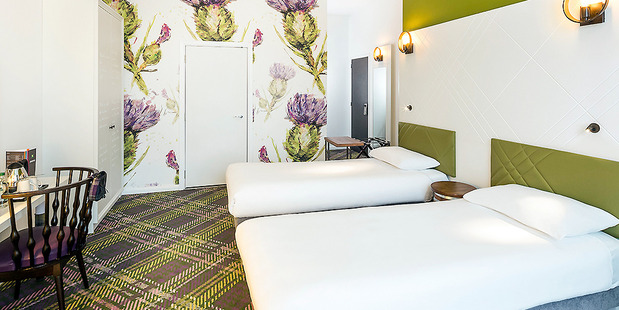 Wonderful carpet at the ibis Styles in Edinburgh. Photo / Supplied