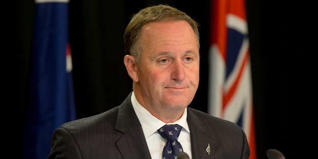 Prime Minister John Key during a post-Cabinet press conference at the Beehive. Photo / Mark Mitchell