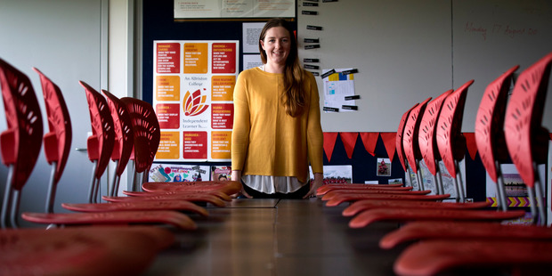 Ruby Hale enjoys the feeling of community at Alfriston College. Photo / Jason Oxenham