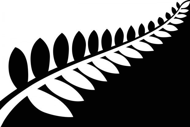 Silver Fern (Black & White) - by Alofi Kanter