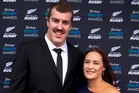 Brodie Retallick and Niki Thompson when they arrived at last year's Steinlager Rugby Awards. Photo / NZ Herald Brodie Retallick and Niki Thompson when they arrived at last year's Steinlager Rugby Awards. Photo / NZ Herald